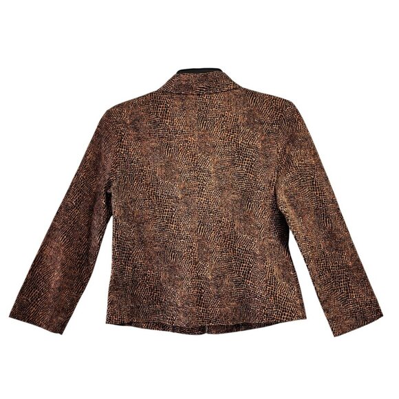 Retro Y2K Animal Print Fitted Zip Up Jacket - Picture 3 of 11